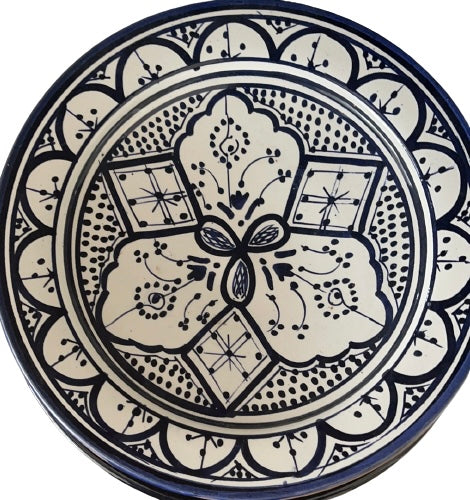 Marokkanische Teller Blau 25 cm