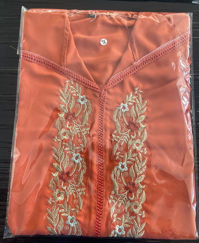 Jellaba mit Kapuze XL Orange