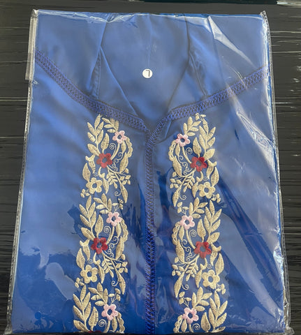 Jellaba mit Kapuze Blau L