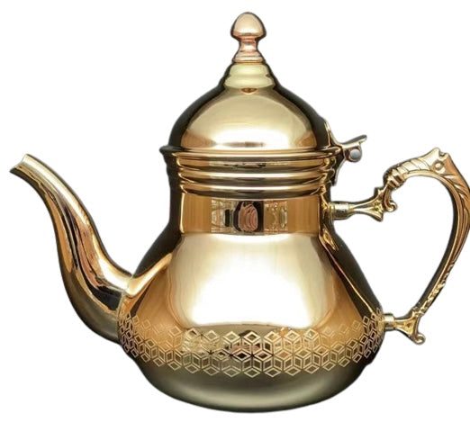 Marokkanische Teekanne Gold Induktion