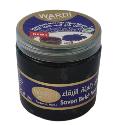 Seife Beldi Indigopflanze 200g  صابون بلدي اسود بالنيلة الزرقاء
