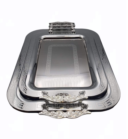 Tablett Armani Silber