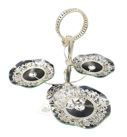 Vergoldete Kuchentür mit 3 Displays (Metall)