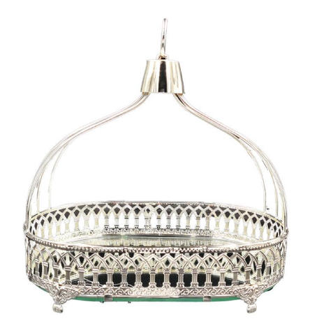 Königliches Metall-Plateau Silber