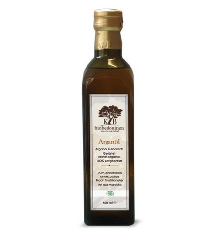 Arganöl geröstet und kaltgeppresst, Naturkost. 500 ml