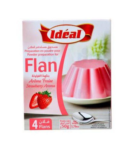Flan Ideal Erdbeere 50g