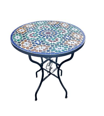 Mosaik Tisch 60cm Rund