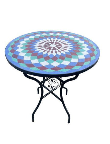 Mosaik Tisch 60cm Rund