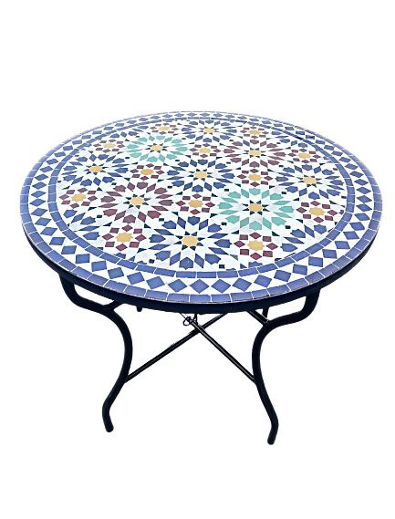 Mosaik Tisch 80cm Rund