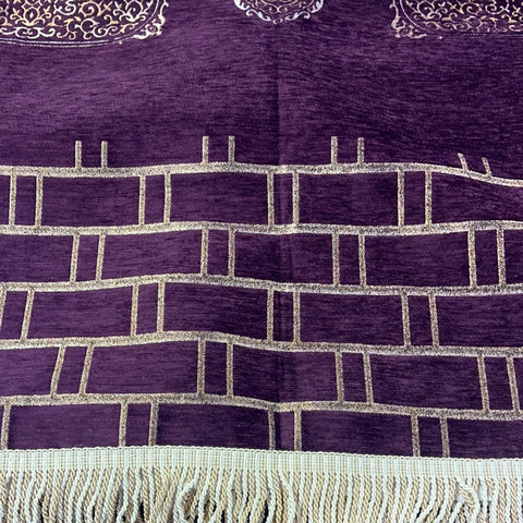 Gebetsteppich Violett Gold Kaaba Design