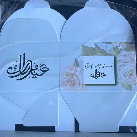 Eid Mubarak Verpackung Gebäck Turkis