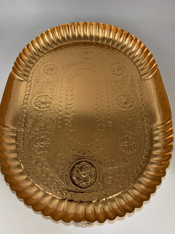 Backwerkzeug 1Teller Gold 37x27cm