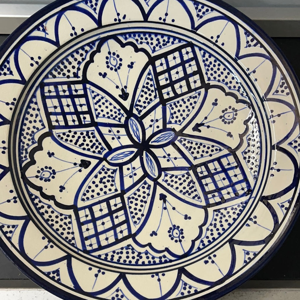 Marokkanische Teller 25cm Blau