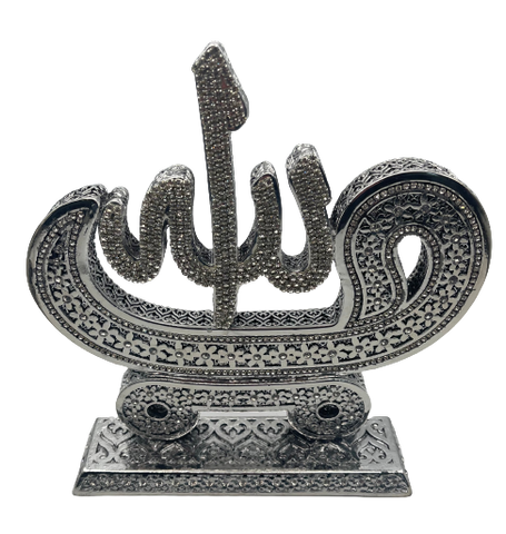 Silberne Design mit Allah und Mohamed Design 2er-Set