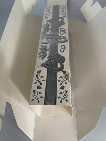 Backwerkzeug Silber Gebäckverpackung 25x7cm