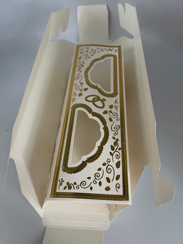 Backwerkzeug Gold Gebäckverpackung 25x7cm