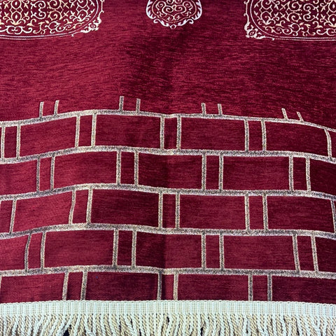 Gebetsteppich Rot Gold Kaaba Design