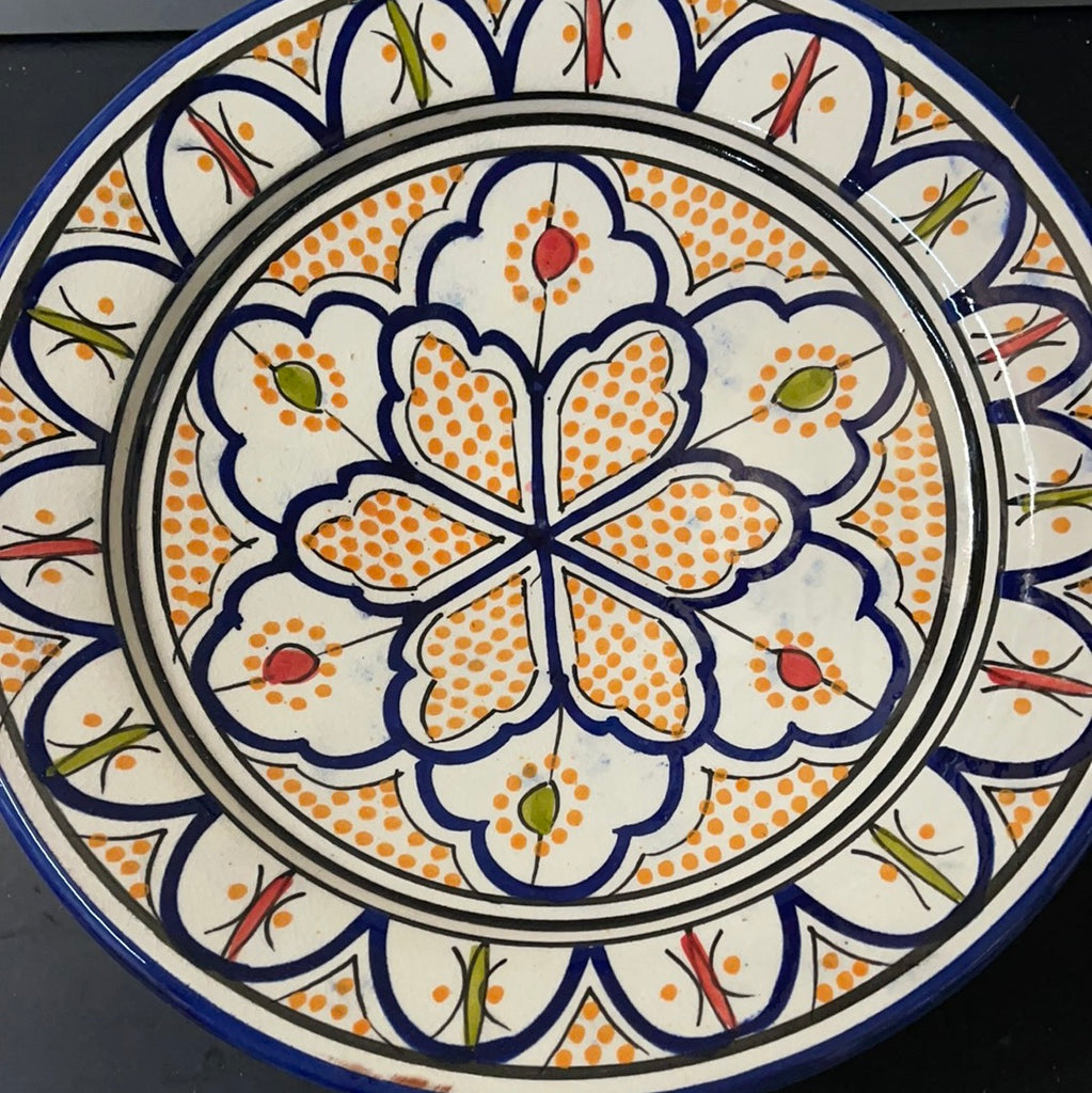 Marokkanische Teller 25 cm Blau