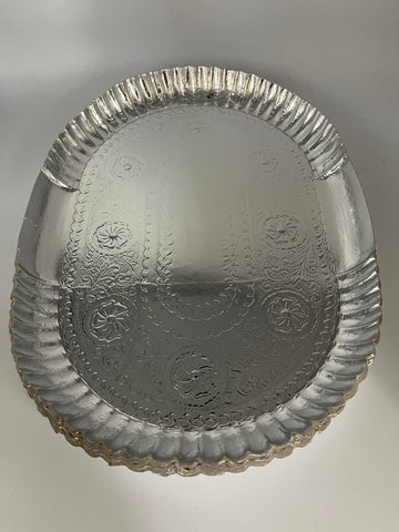 Backwerkzeug1Teller Silber 37x27cm