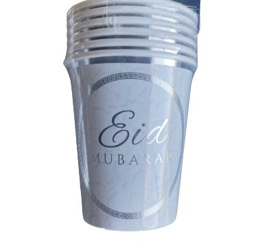 Eid Mubarak Becher Silber 6 Stück