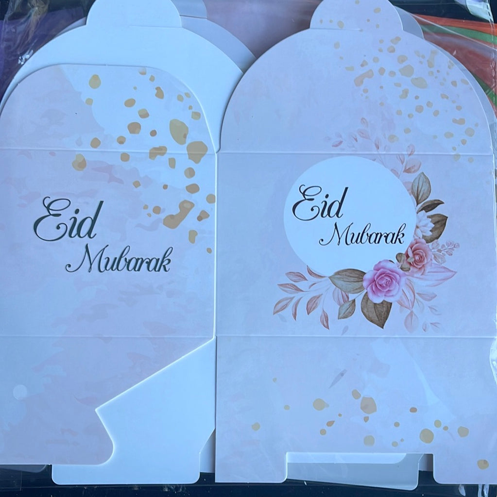 Eid Mubarak Verpackung Gebäck Rosa
