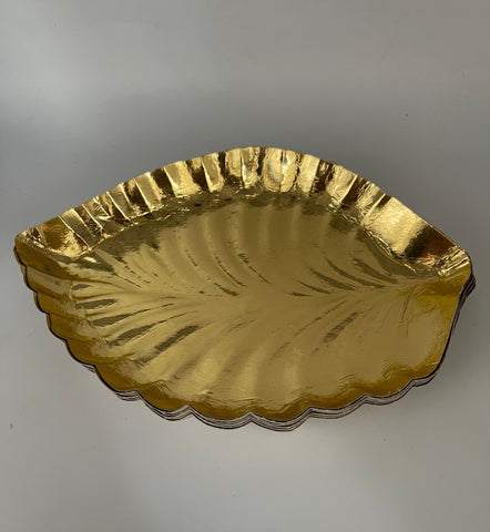 Backwaren 10Teller Gold 21x17cm