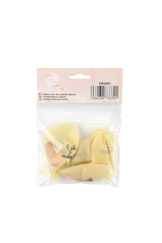 Eid Mubarak Luftballons Beige 4Stück