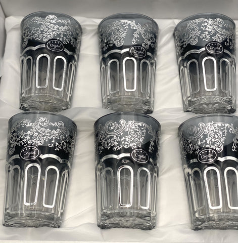 Tee Gläser Tea Set 6 St/Pcs Grau / Silber