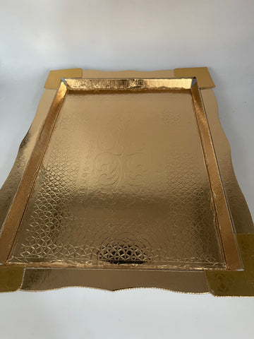 Backwerkzeug 1Teller Gold 39x29cm