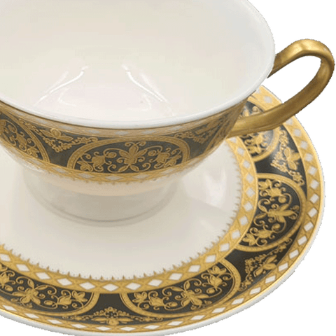 Kaffee Set Schwarz Weiss